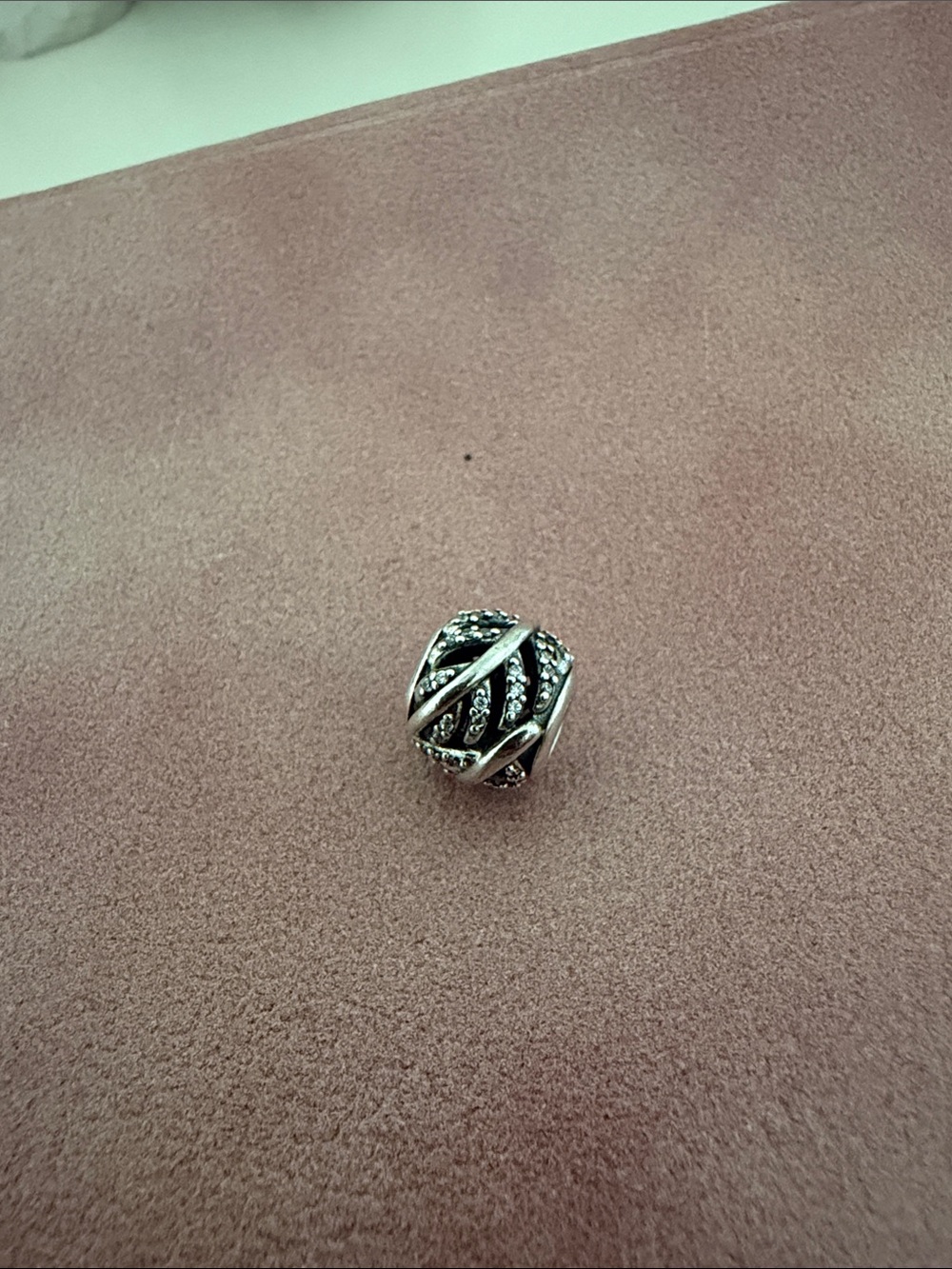 Pandora Light as a Feather Pave Charm